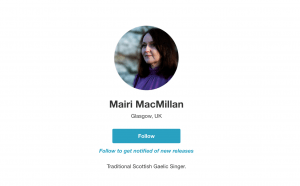 Mairi MacMillan, Bandcamp